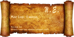 Marlep Emese névjegykártya